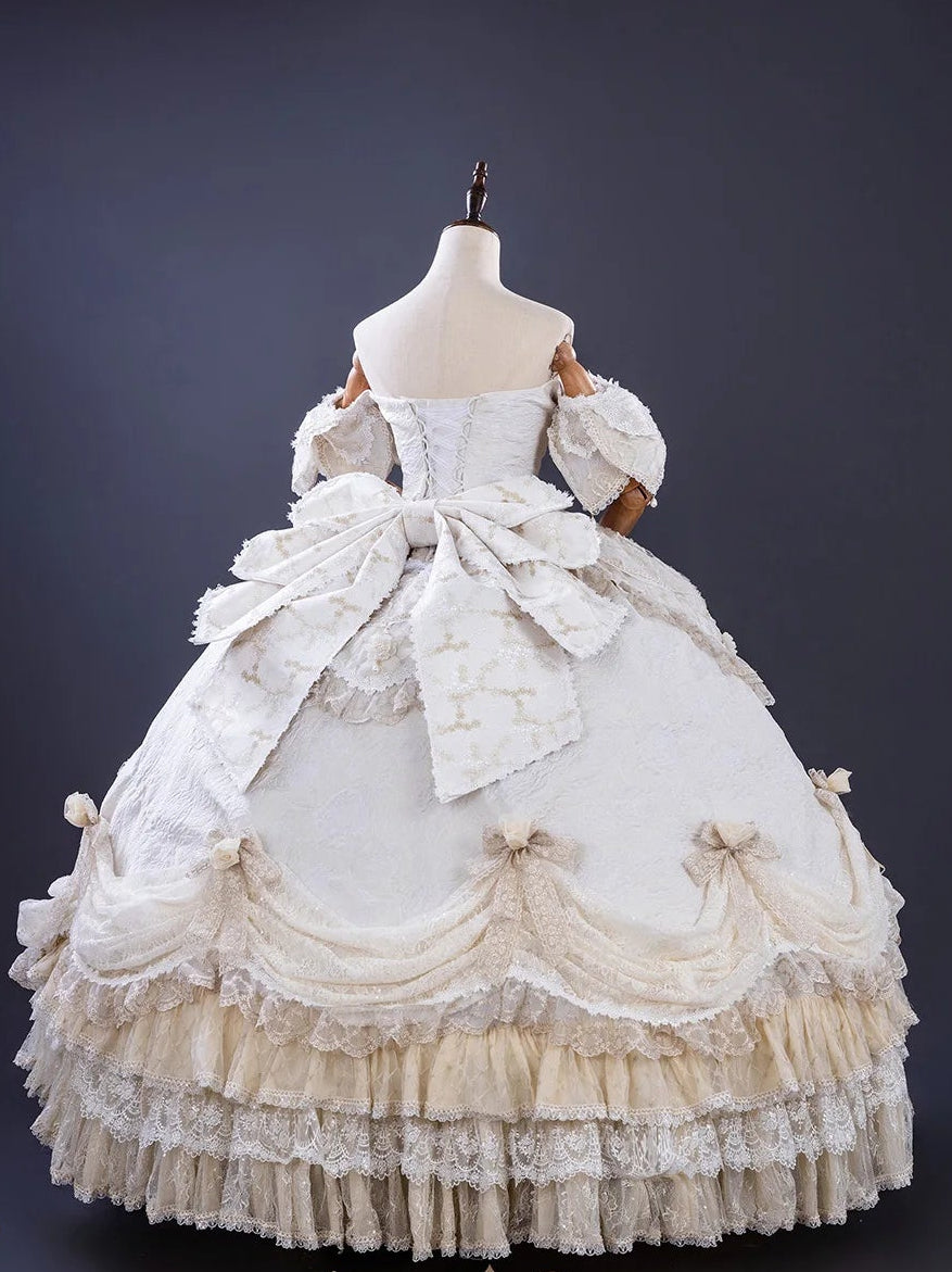 【受注予約9/16まで】With Bell プリンセスドレス ロング丈・シャンパン