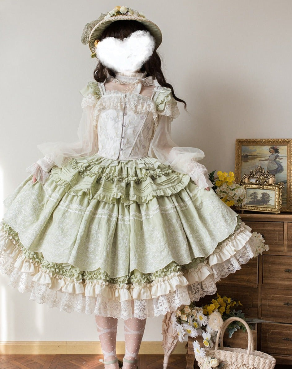 [Only available with simultaneous purchase] Fourteen-line poem sheer stand-up collar blouse