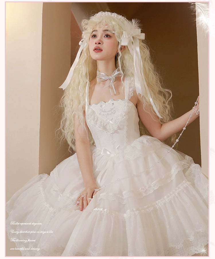[Pre-orders available until 1/23] Silk Ballet Jumper Skirt - Mid-length
