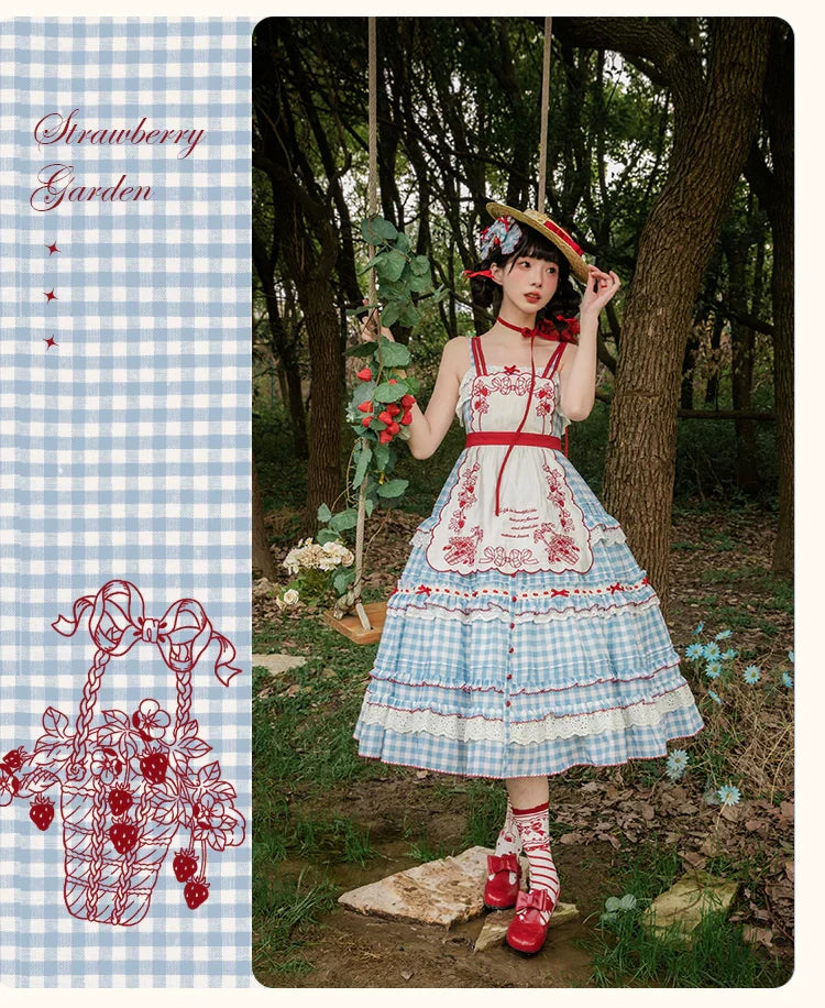 Strawberry Basket Jumper Skirt