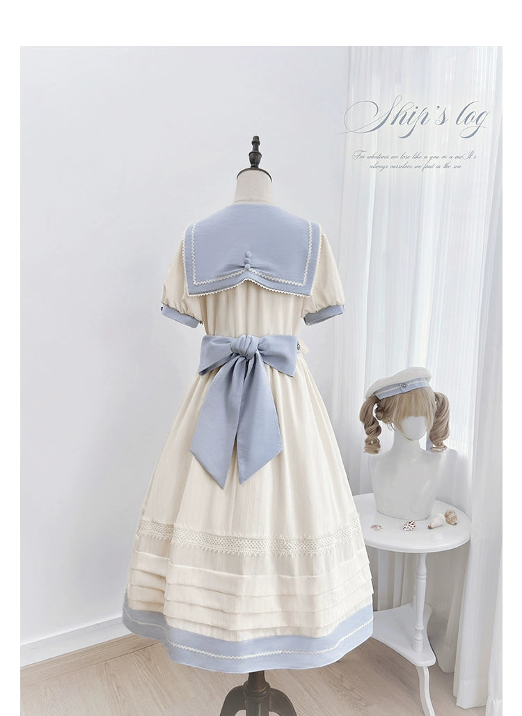 【受注予約7/23まで】Voyage Poem クラシカルマリンワンピース