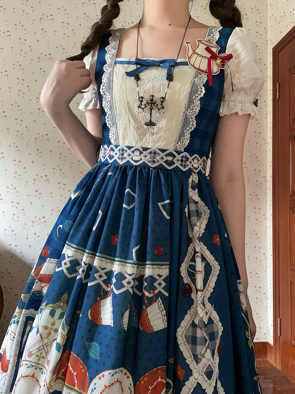 [Pre-order] Picnic Tea Party Square Neck Dress