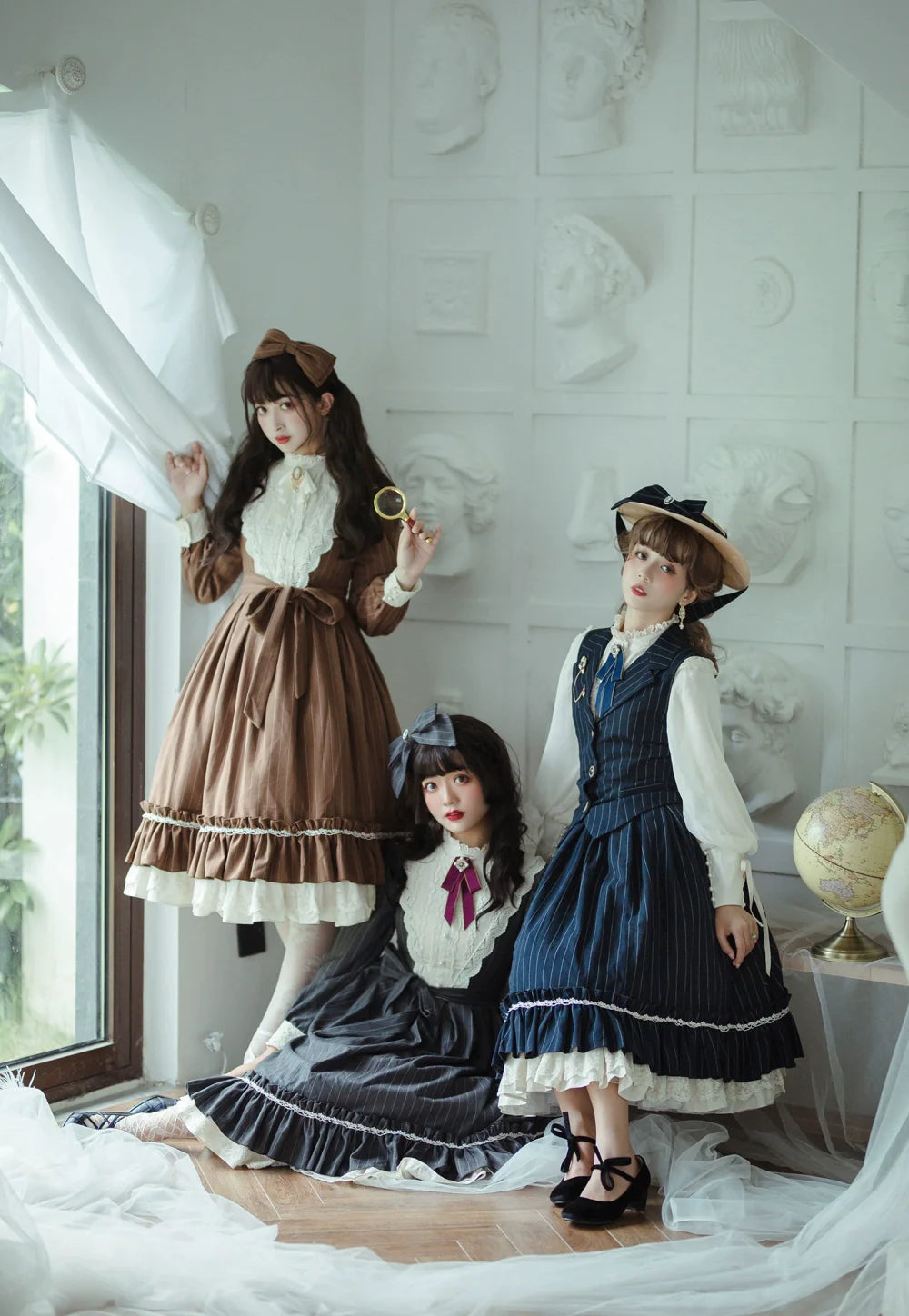 [Pre-order] British Classical Lolita Vertical Striped Vest
