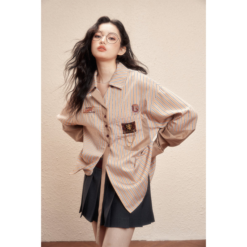 [Pre-order] Hogwarts School of Witchcraft and Wizardry stripe design blouse