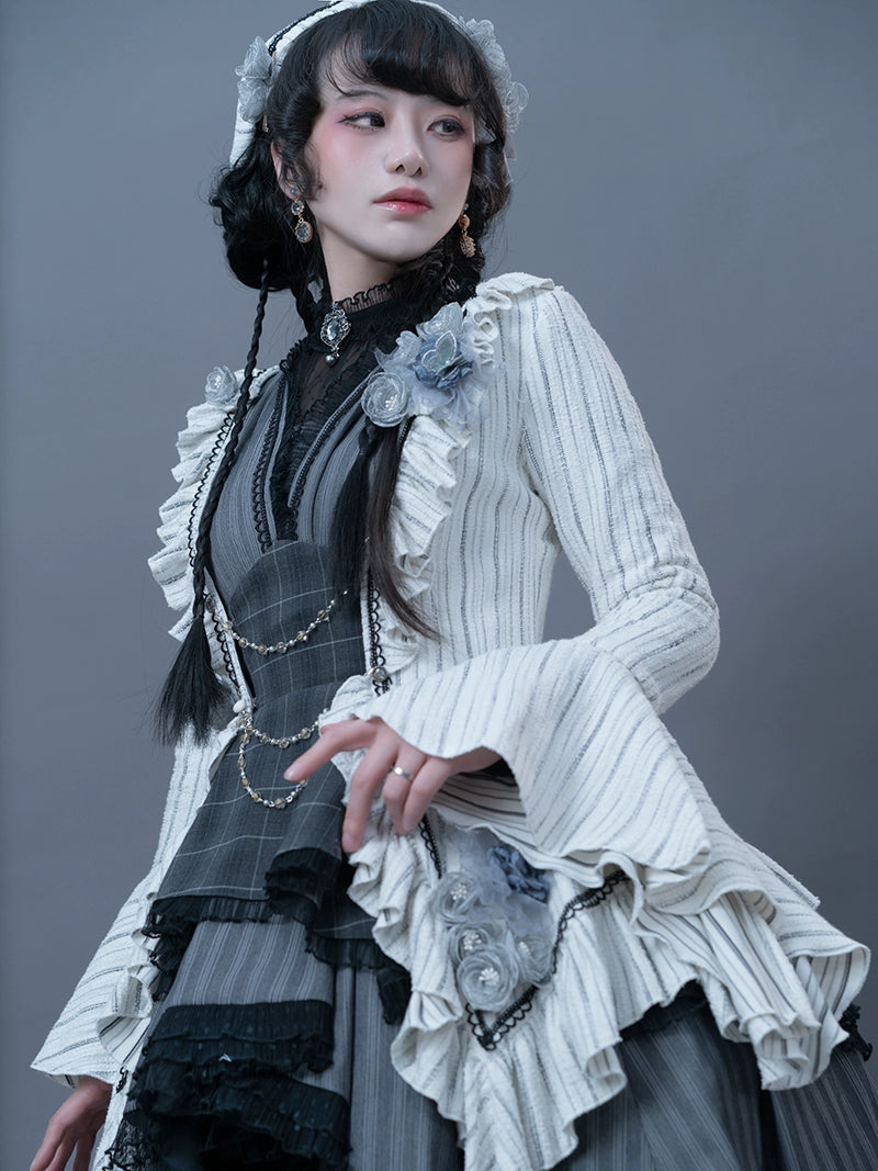 Monotone Camellia ジャンパースカート3点セット