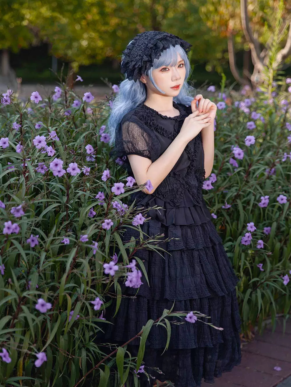 Midnight Grove レースフリルセットアップ