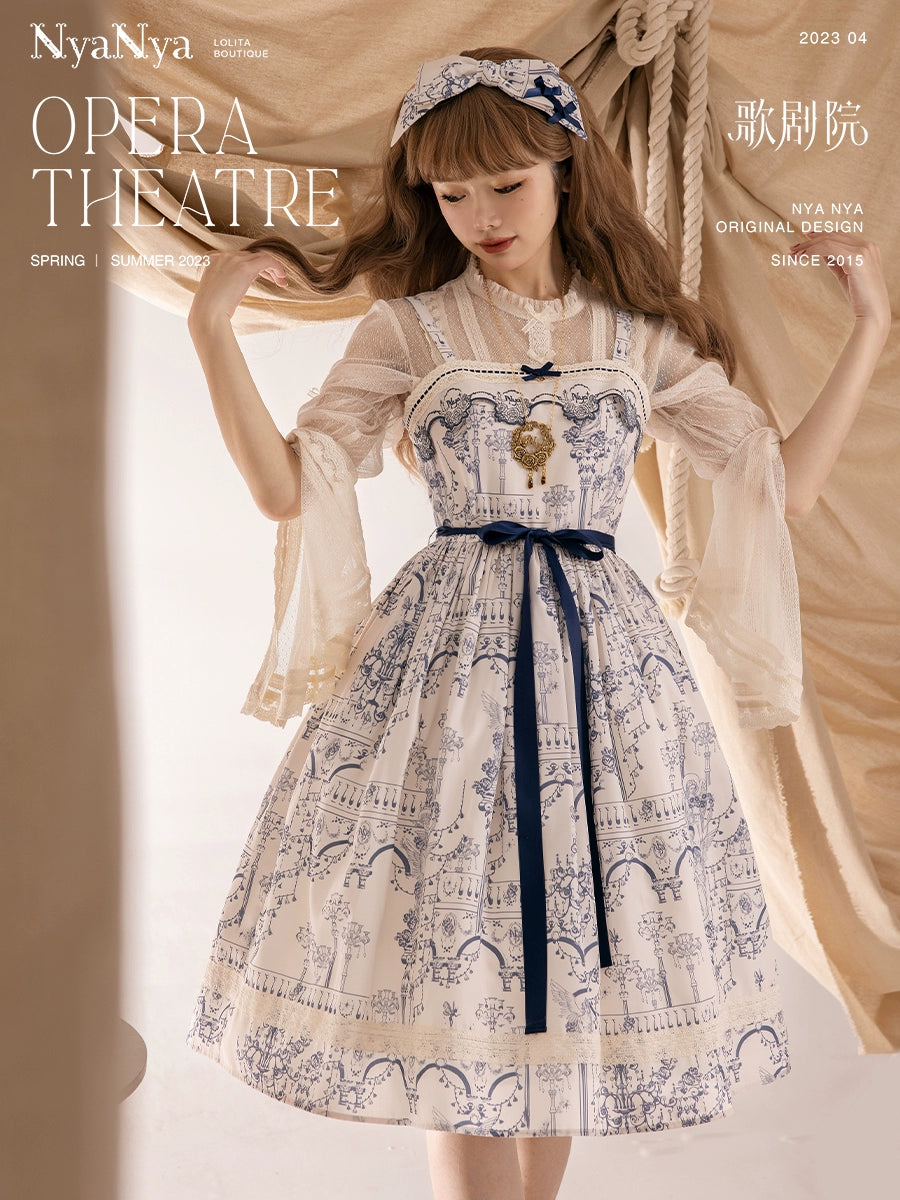 Opera Theatre ドットチュールブラウス