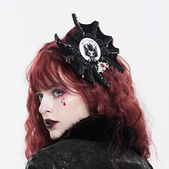 【DEVIL FASHION】 ゴシックロリータ ヘアクリップ／ブローチ（缶バッジホルダー）