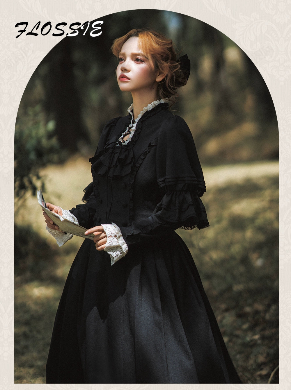 【受注予約7/31まで】Flores Ladyクラシカル花びらワンピース