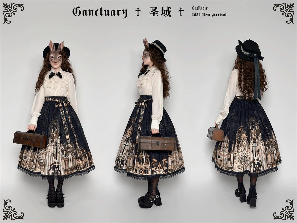 【販売期間終了】Sanctuary ゴスロリスタンドカラーブラウス