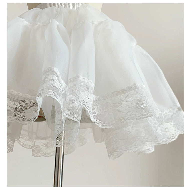 ふんわりレースパニエ40cm