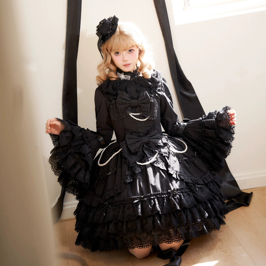 [Pre-orders available until 2/16] Pure Love Heart Language Ribbon and Lace Jumper Skirt