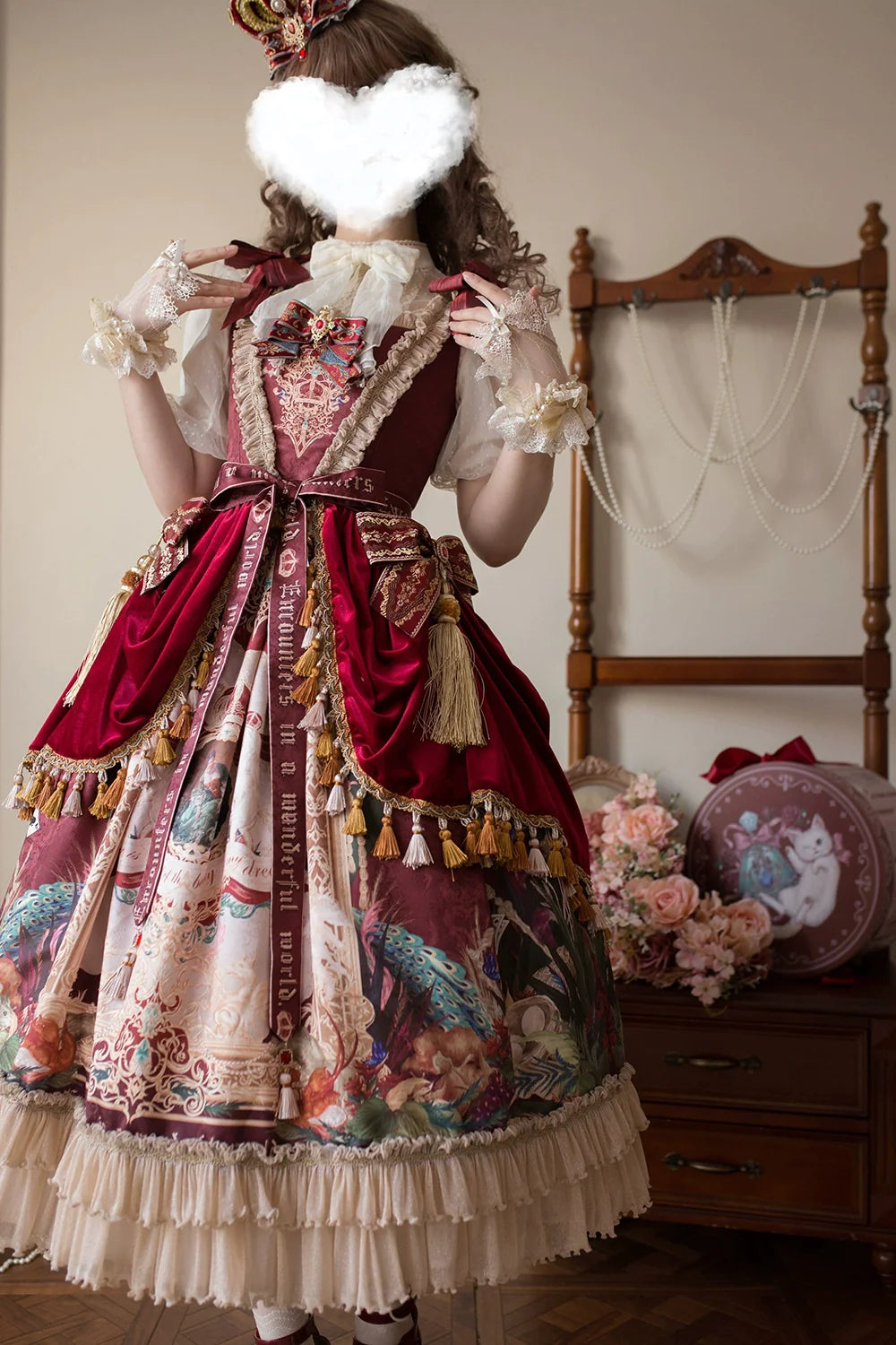 [Pre-order] Wanhua Mirror Western Aristocrat Style Jumper Skirt
