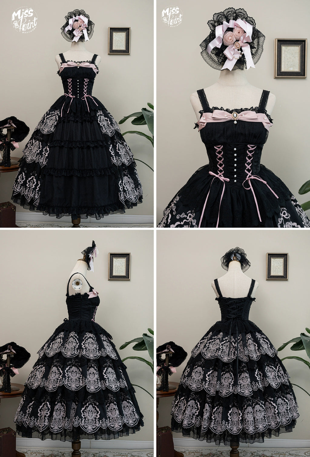 【予約販売】Noble Garden 刺繍ジャンパースカート