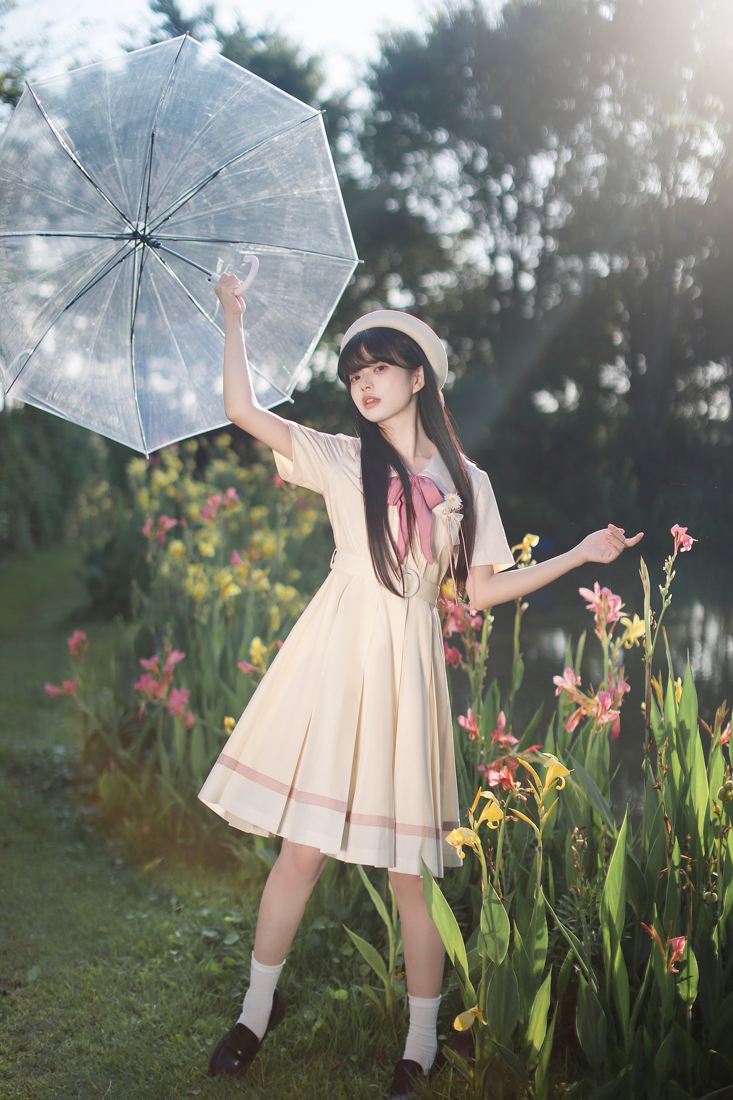 After the Rain カモミールの花咲く制服風ワンピース