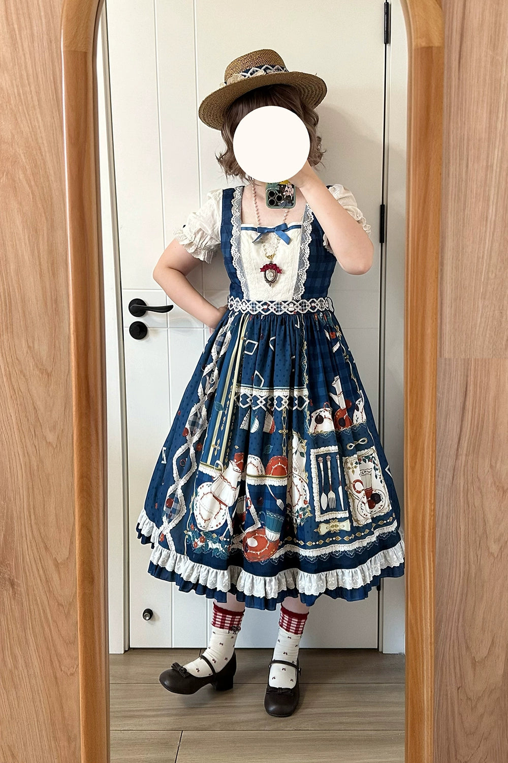 [Pre-order] Picnic Tea Party Square Neck Dress