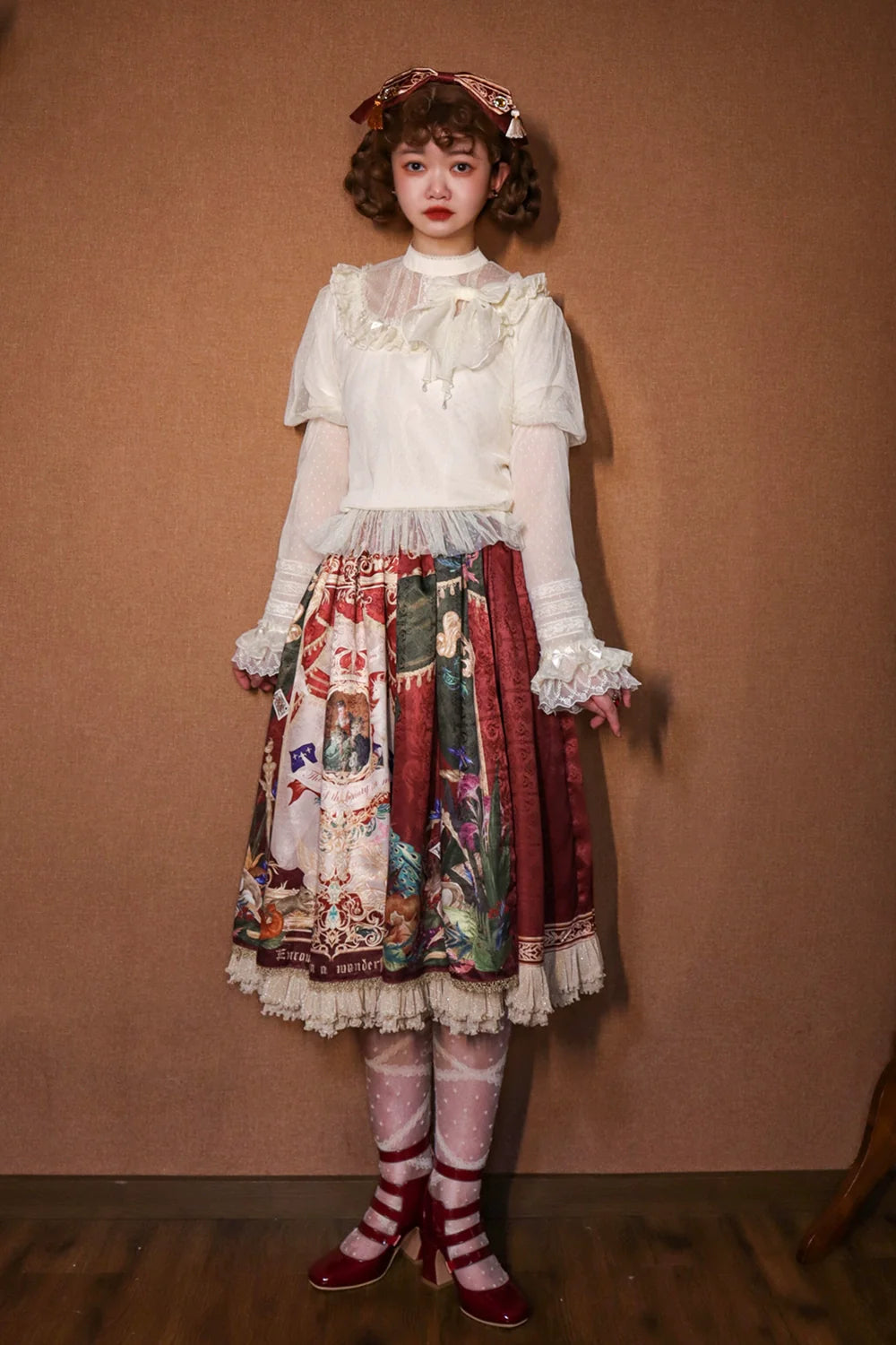 Wanhua Mirror Western aristocratic skirt frill type