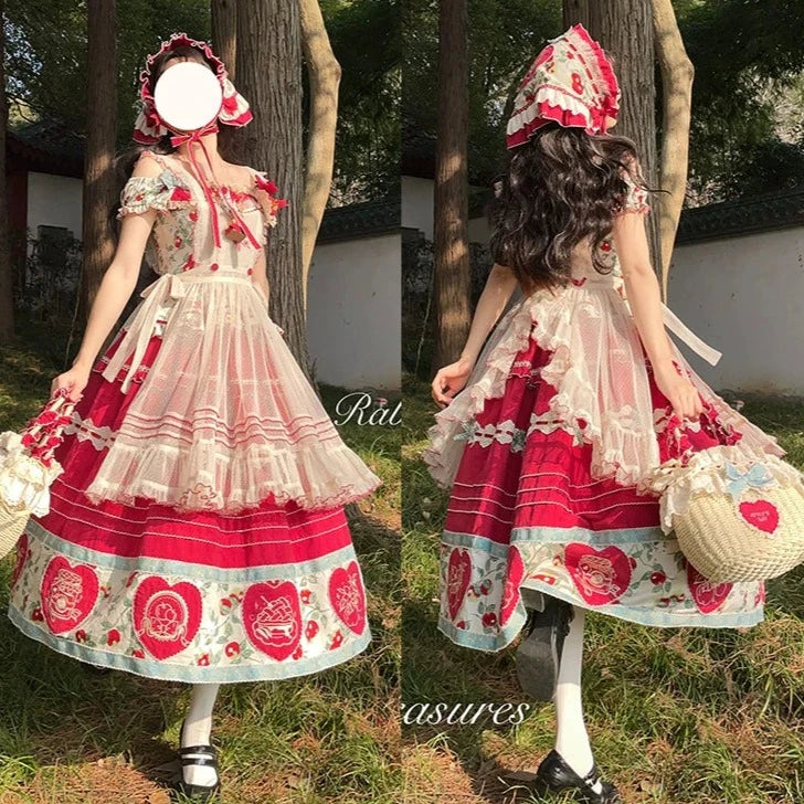 [Sale period has ended] Apple Paradise Tops &amp; Skirt Set/Long Length