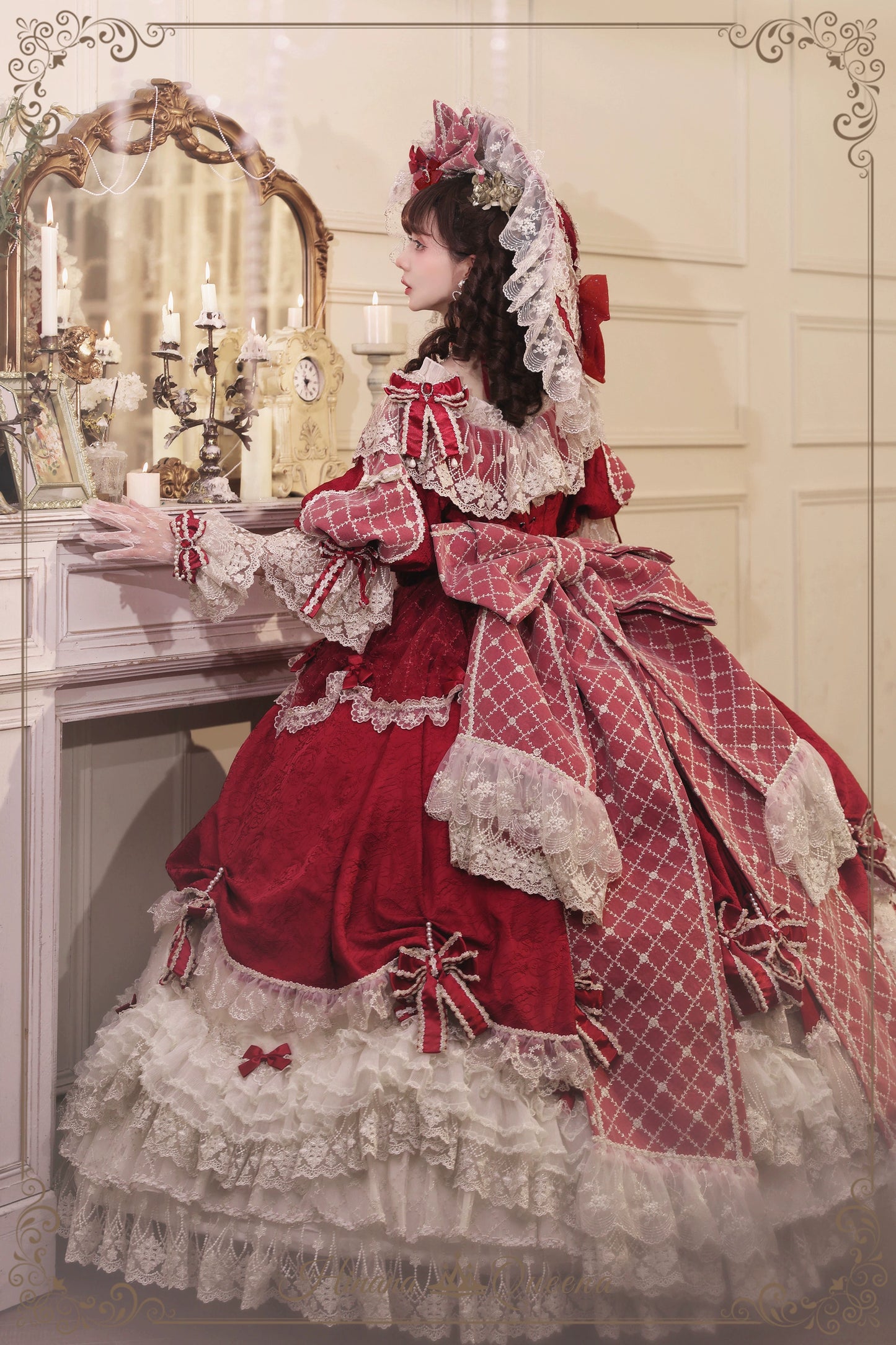 【受注予約6/26まで】Mirror Snow White プリンセスロングドレス・レッド