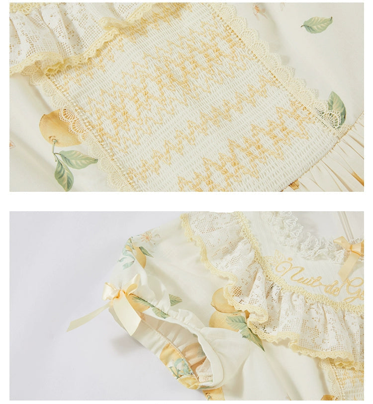 【受注予約7/16まで】Limone Town カントリー風ワンピース