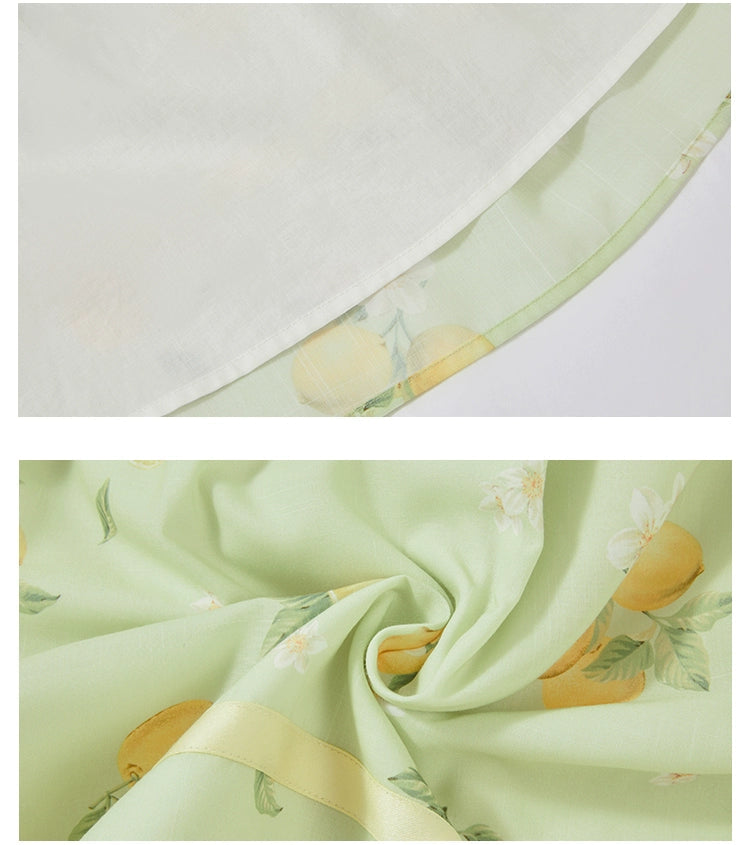 【受注予約7/16まで】Limone Town カントリー風サスペンダースカート