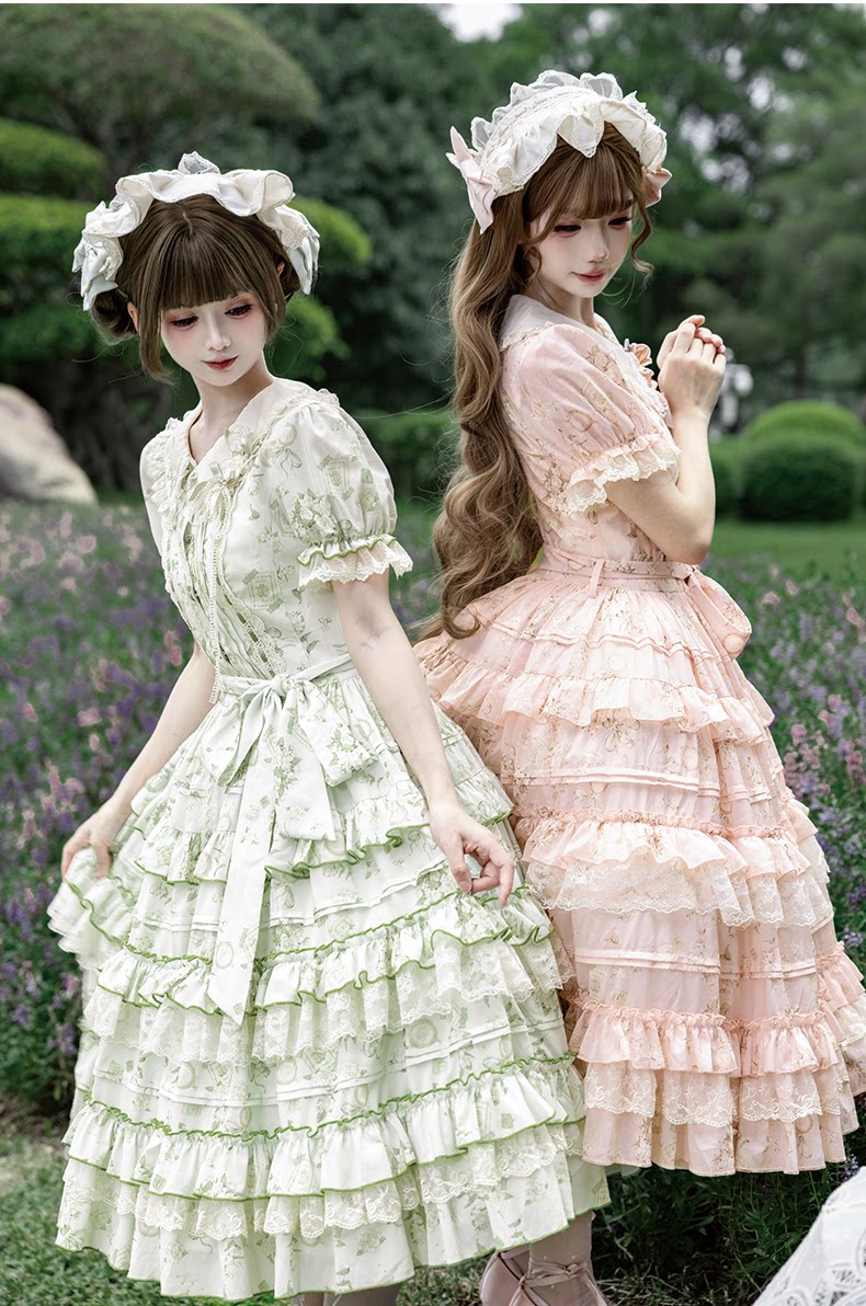 【受注予約9/13まで】Sweet Jasmine 半袖ワンピース