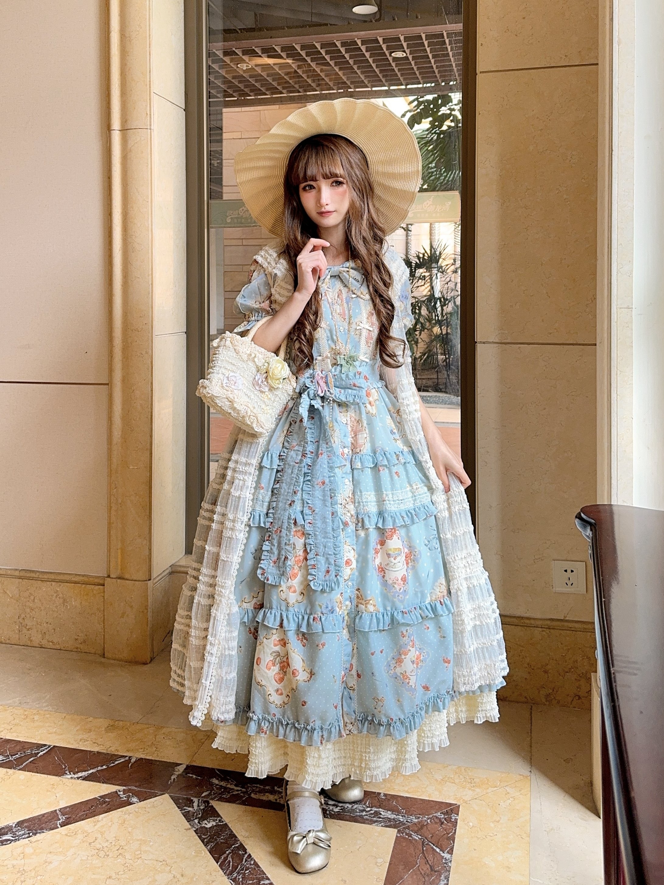 [Pre-orders available until 2/19] Cat Rose Tea Party Daily Dress