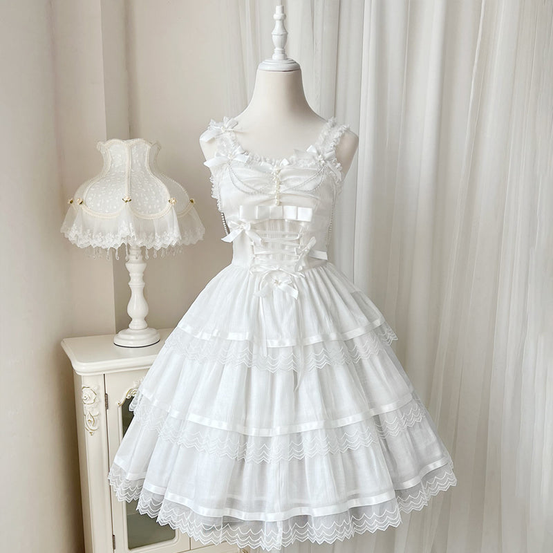 Romantic Party Black and White Tiered Jumperskirt