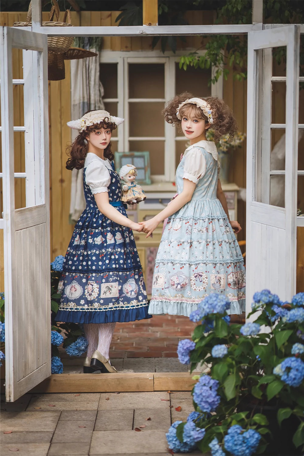 【予約販売】Sweetie Sheep プリントジャンパースカート