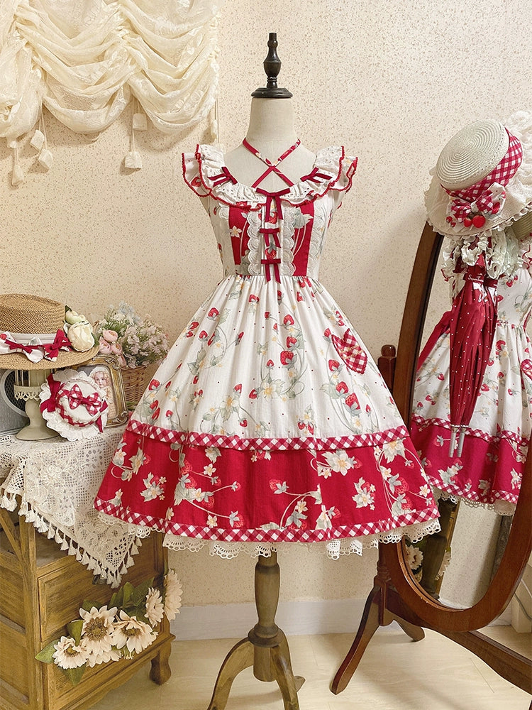 Strawberry Orchard Strawberry Jumper Skirt