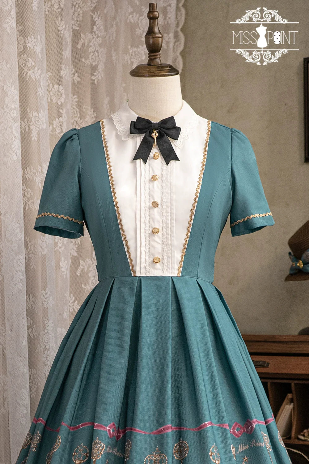 [Pre-order] Secret Key Antique Short Sleeve Dress