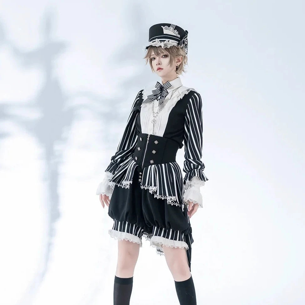 [Pre-order] Marvelous Trick Prince-style Striped Blouse