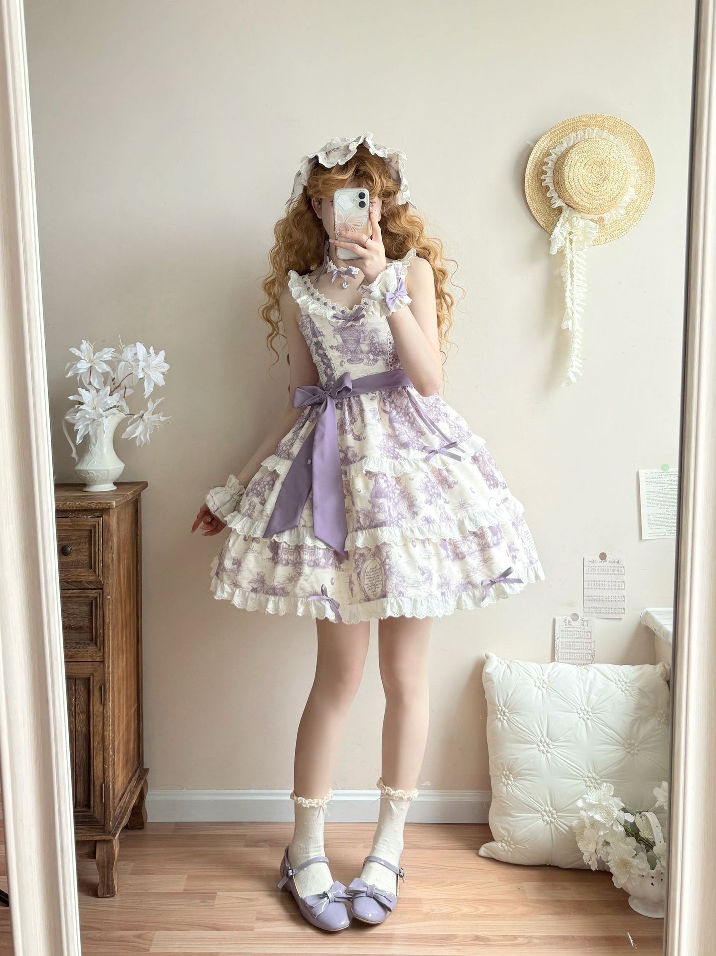 [Pre-orders available until 7/11] Grape Moonling 2-way jumper skirt