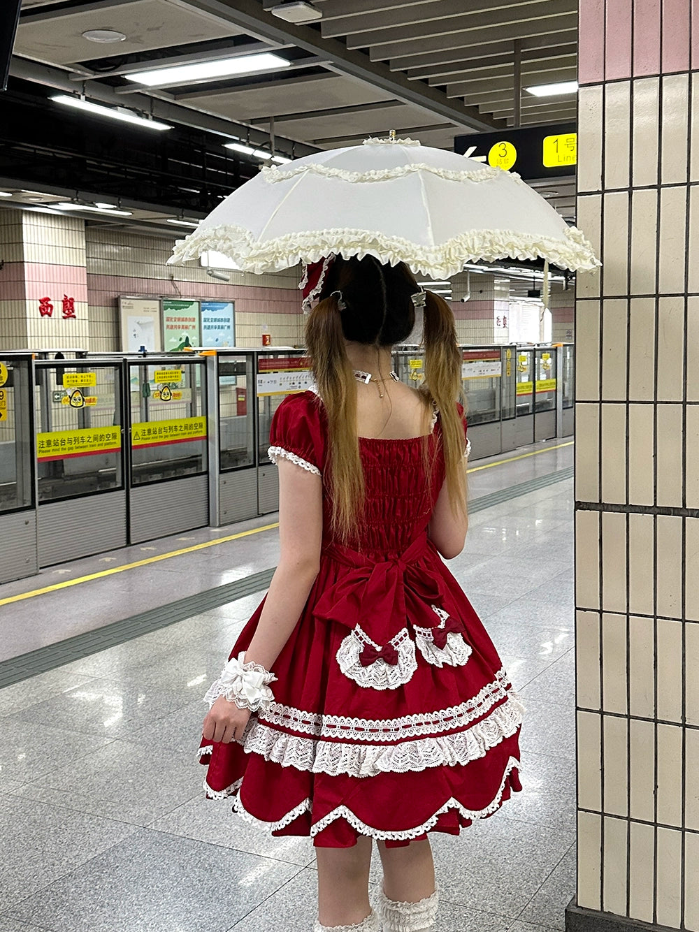 【受注予約6/12まで】Antique Petal Rabbit リボンワンピース