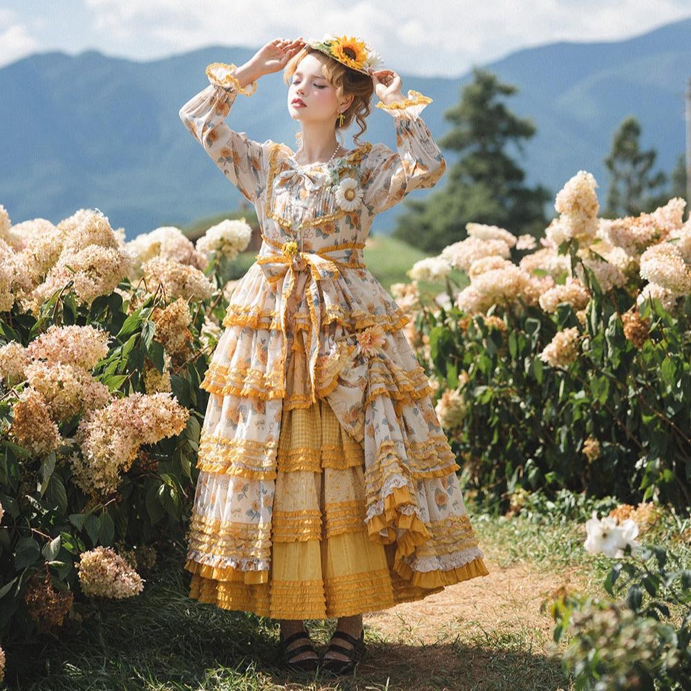 [Pre-order] Gardening Sunflower Luxury Dress
