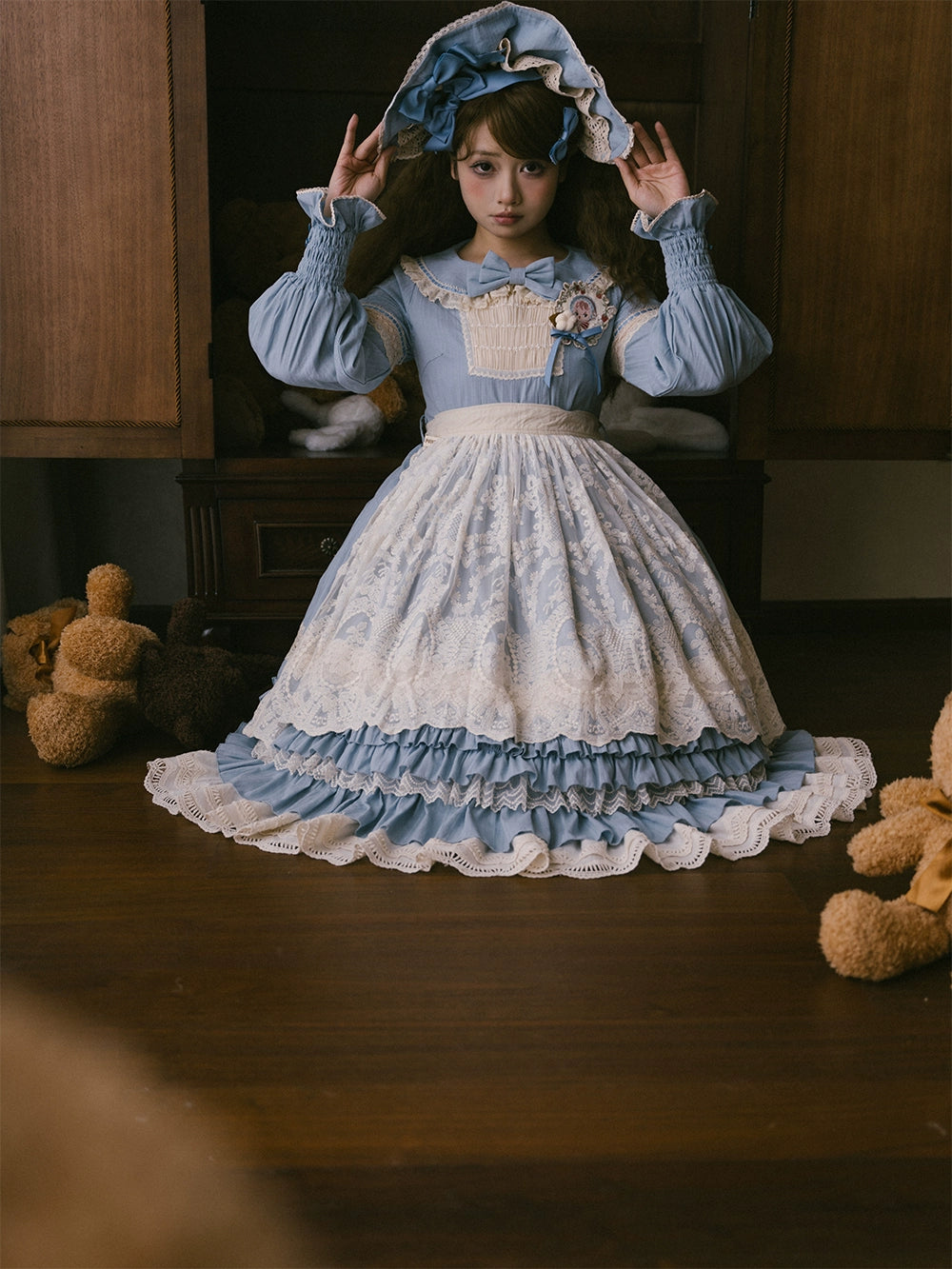 【予約販売】Sweetie Sheep フリルワンピース・無地タイプ