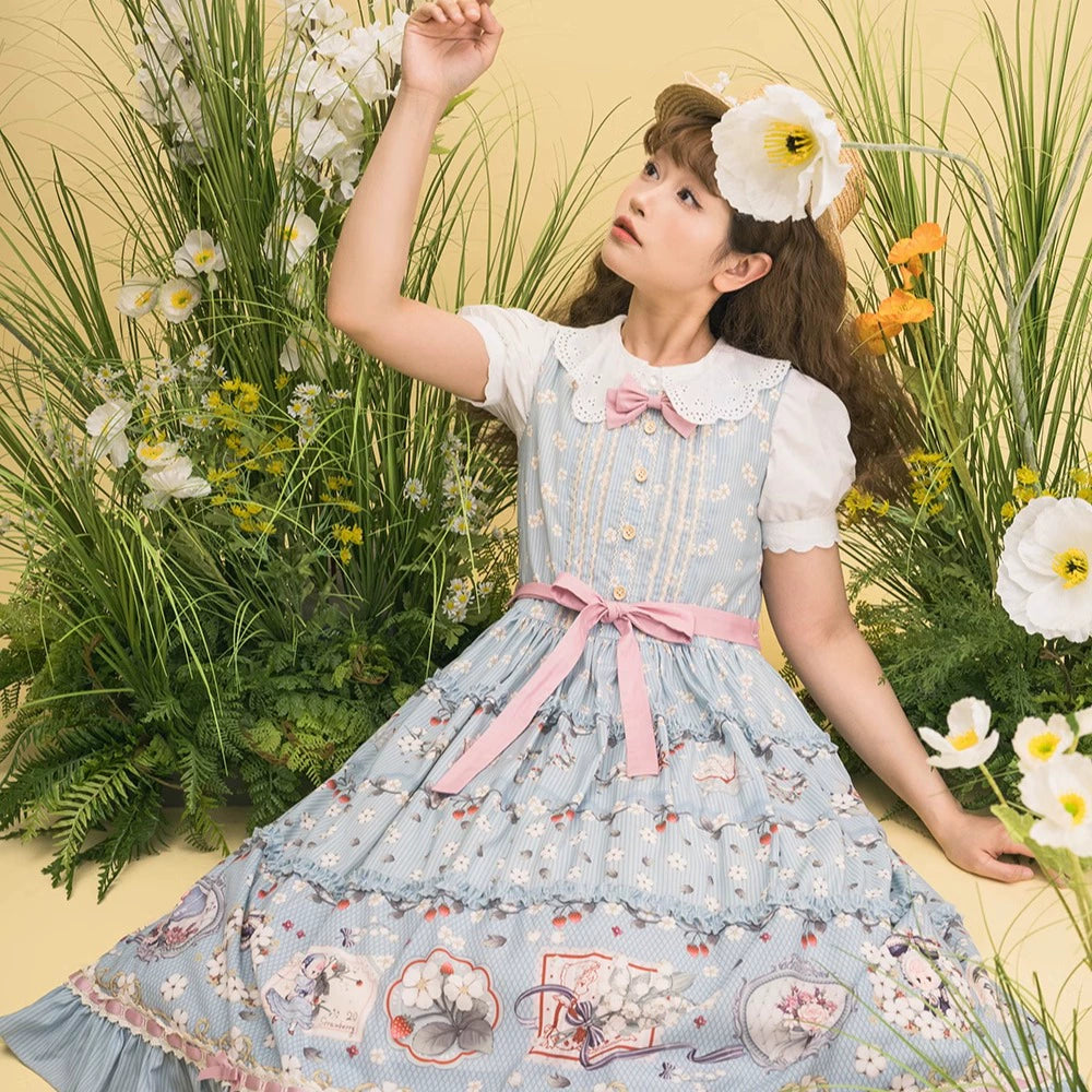 【予約販売】Sweetie Sheep プリントジャンパースカート
