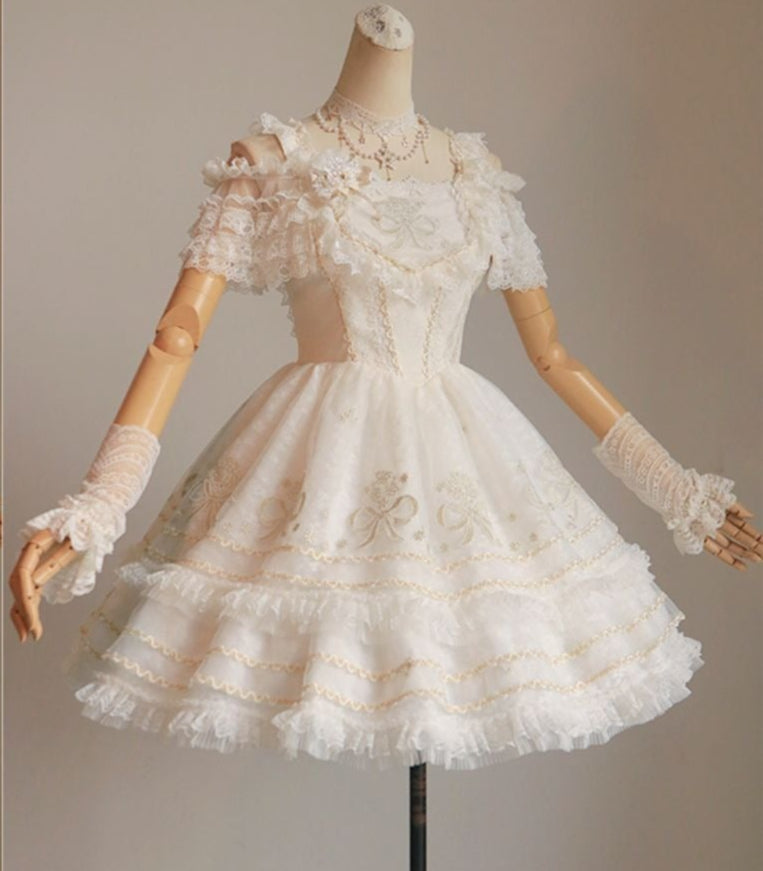 Snow Dream Dance Flower Jumper Skirt