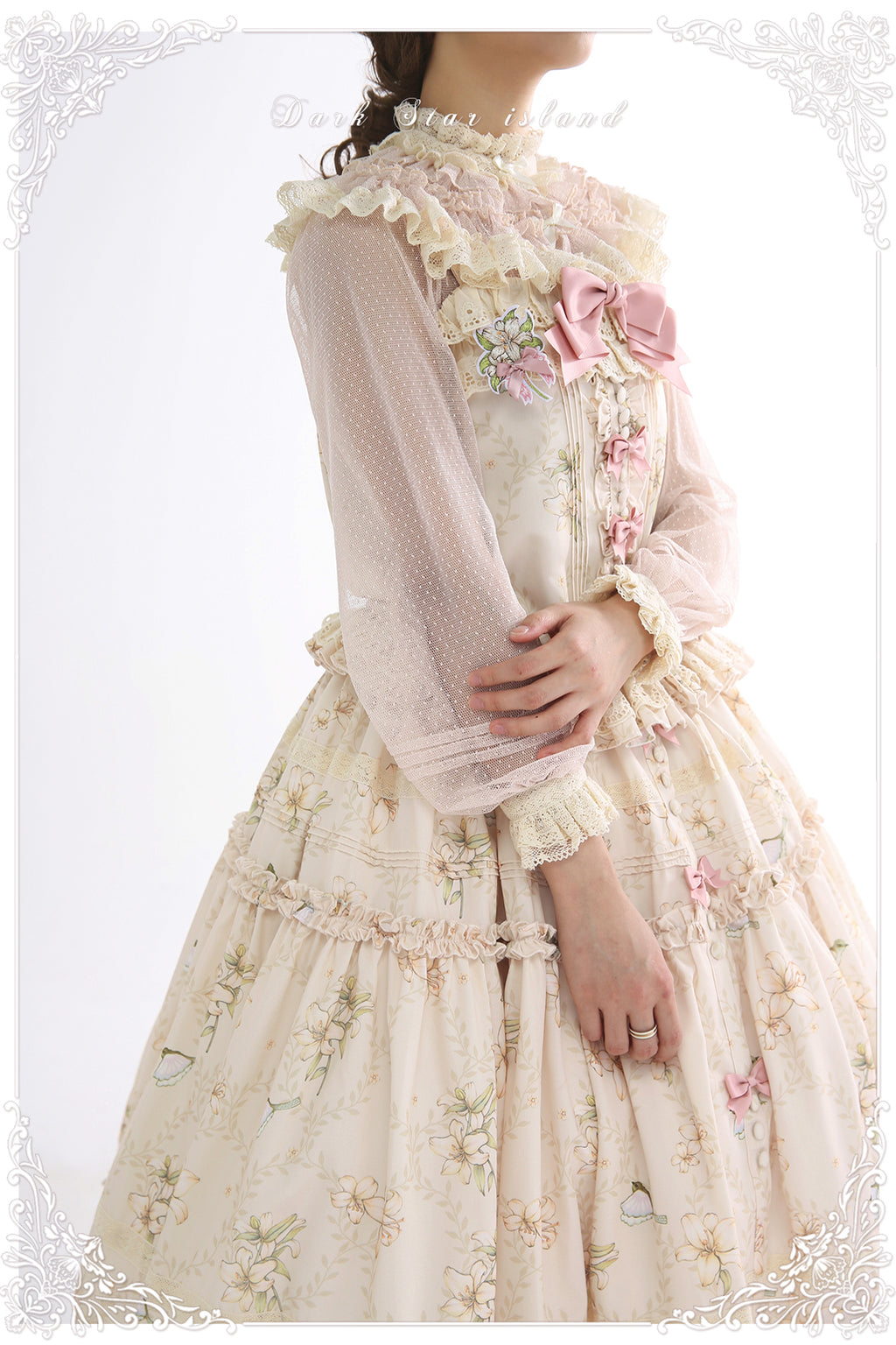 Lily and Wind Classical Print Skirt and Top