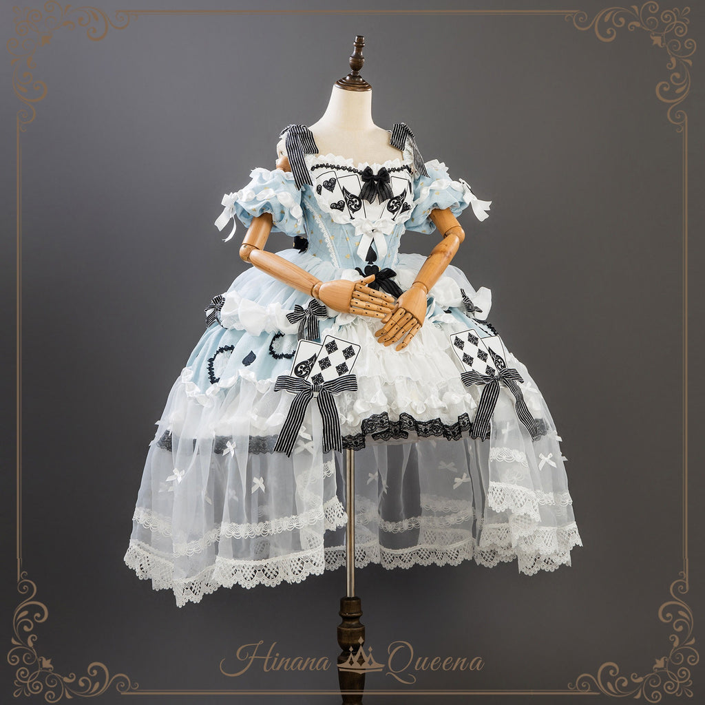 【受注予約7/22まで】Alice's Banquet ヴェール付きドレス・ショート丈