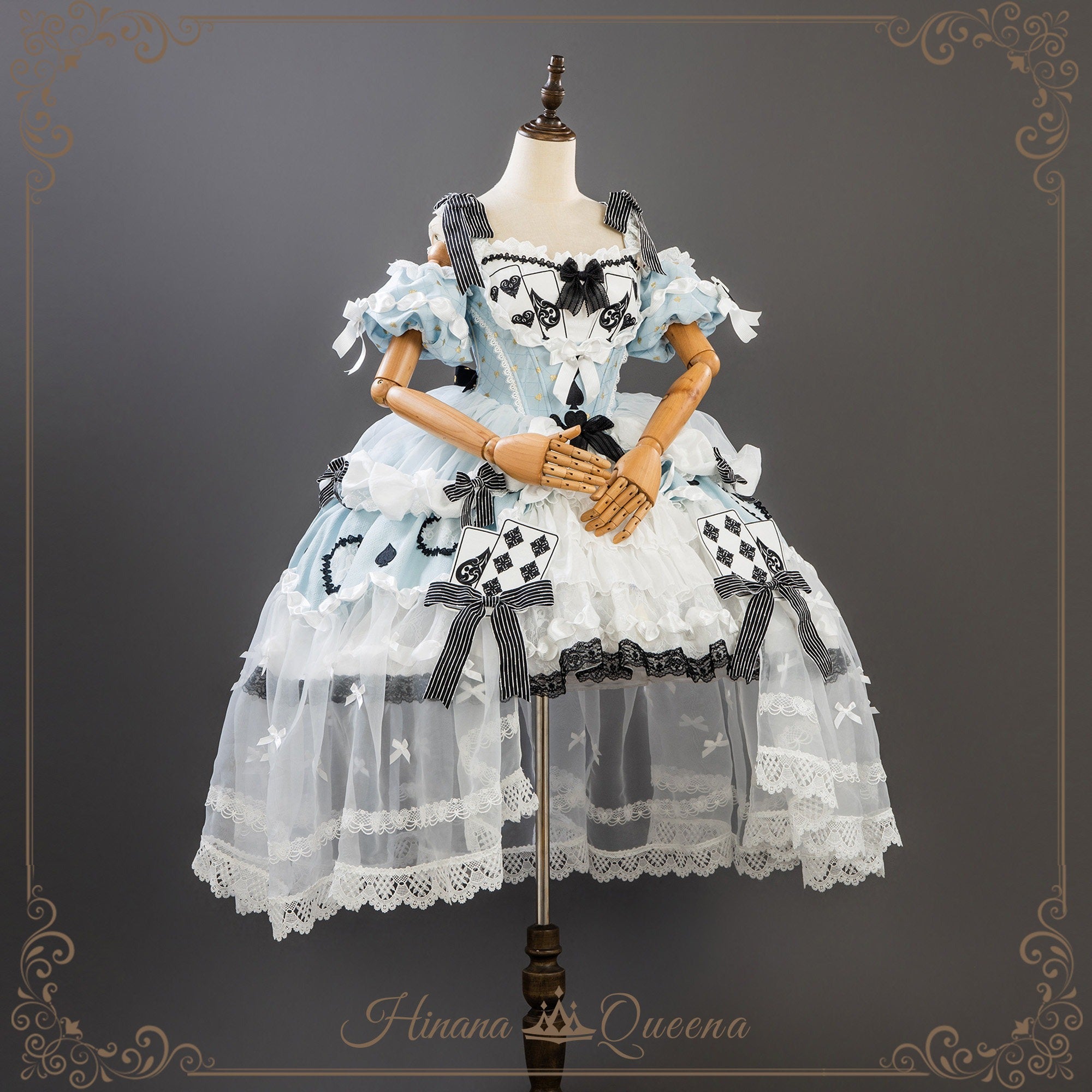 【受注予約7/22まで】Alice's Banquet ヴェール付きドレス・ショート丈