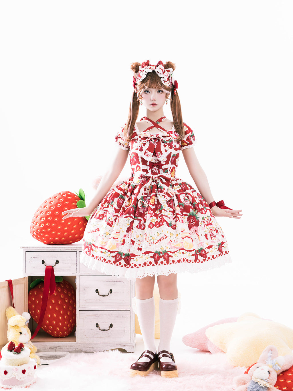 【受注予約4/13まで】Lemon Berry プリントワンピース