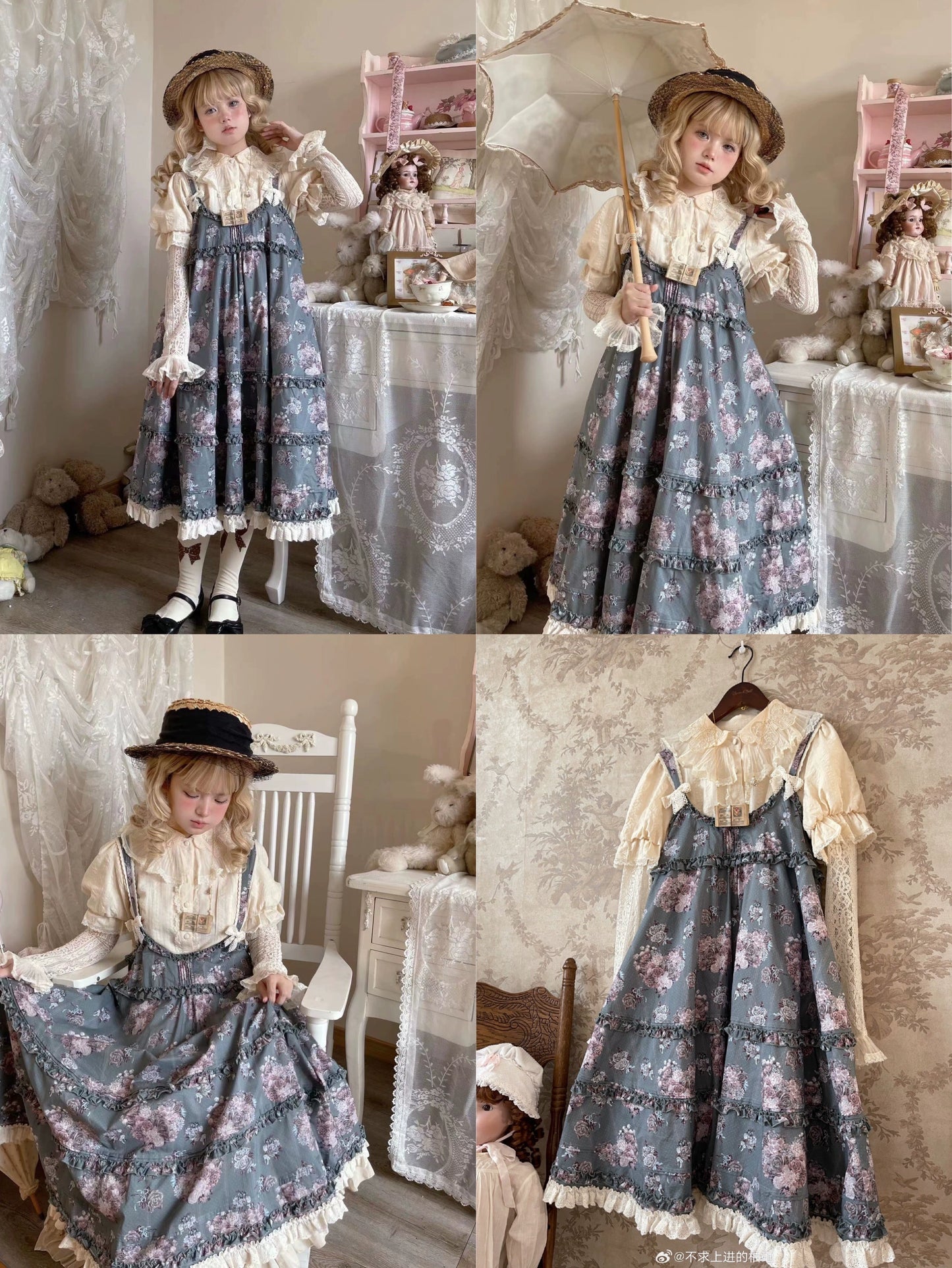 [Pre-orders until 9/9] Bouquets for Autumn Days Overalls Jumper Skirt