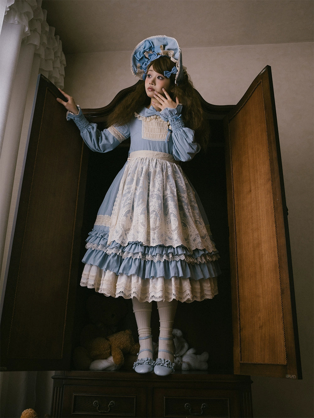 【予約販売】Sweetie Sheep フリルワンピース・無地タイプ