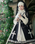 Breath of the Sky Cross Motif Jumper Skirt