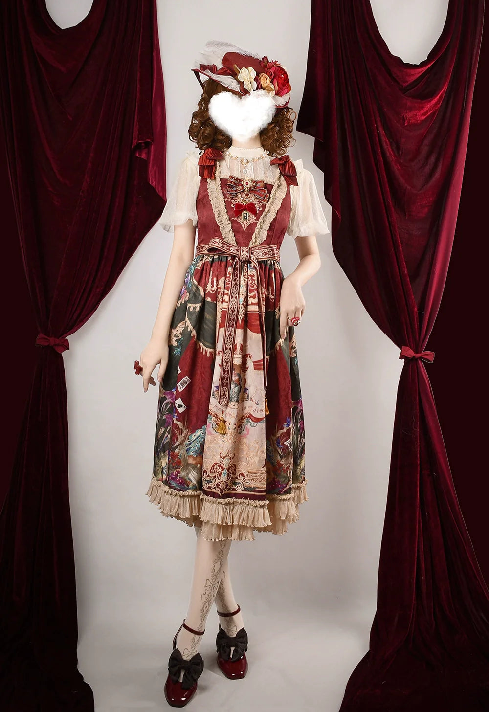 [Pre-order] Wanhua Mirror Western Aristocrat Style Jumper Skirt