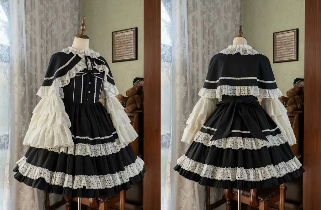 [Pre-orders available until 12/12] Caramel Doll Lace Short Cape