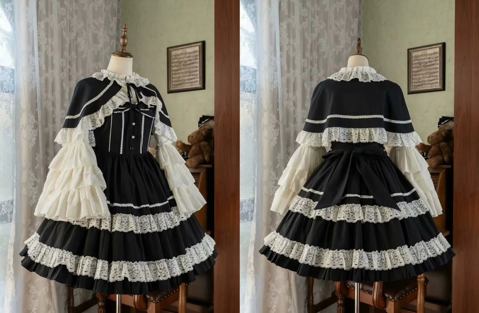 [Pre-orders available until 12/12] Caramel Doll Lace Short Cape
