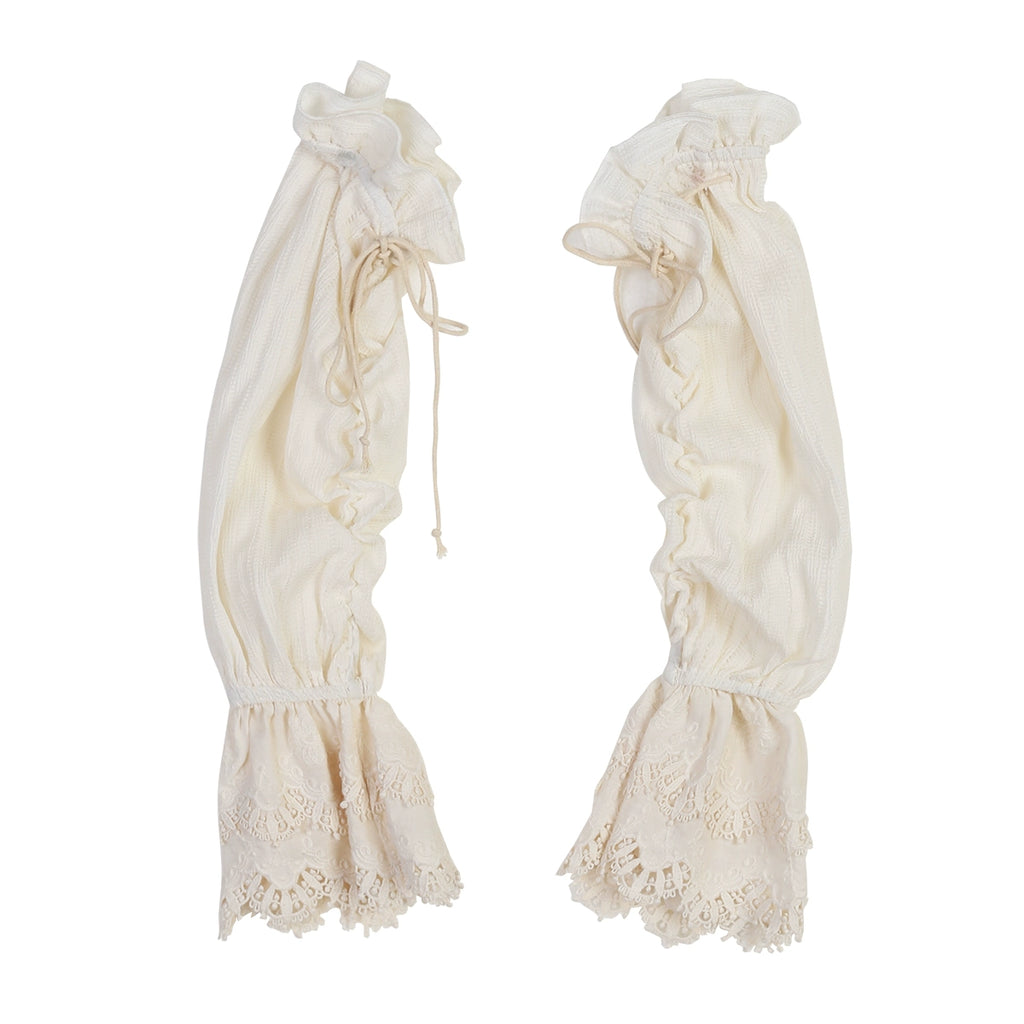 Chinese tassel hem jumper skirt and arm sleeves