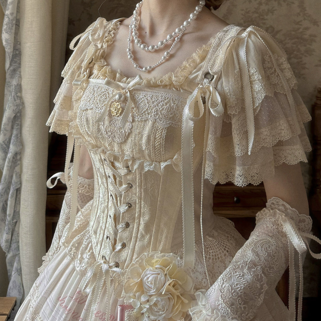 [Pre-orders available until 2/26] Romantic Rose Sleeveless Corset Top